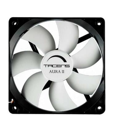 Tacens Aura II Ventilador 80mm - Carcasa Negra, Aspas Blancas - Velocidad Max. 1500rpm