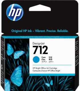 HP 712 Cyan Cartucho de Tinta Original - 3ED67A