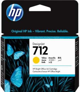 HP 712 Amarillo Cartucho de Tinta Original - 3ED69A