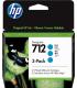 HP 712 Cyan Pack de 3 Cartuchos de Tinta Originales - 3ED77A