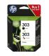 HP 303 Negro + Color Pack de 2 Cartuchos de Tinta Originales - 3YM92AE