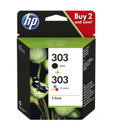 HP 303 Negro + Color Pack de 2 Cartuchos de Tinta Originales - 3YM92AE