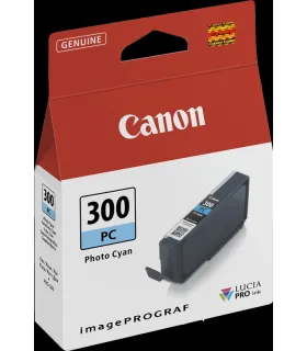 Canon PFI300 Cyan Photo Cartucho de Tinta Original - 4197C001/PFI300PC