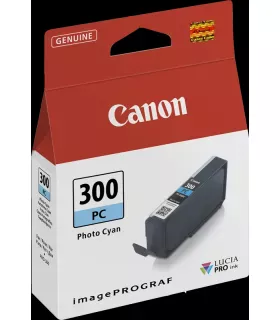 Canon PFI300 Cyan Photo Cartucho de Tinta Original - 4197C001/PFI300PC