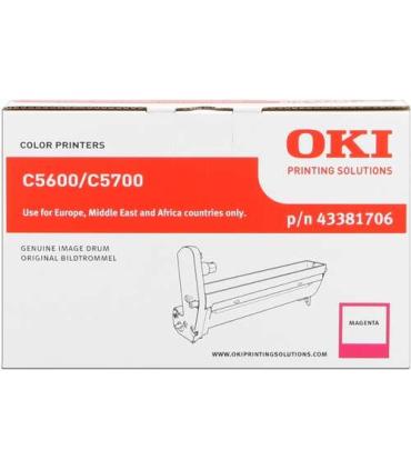 OKI C5600/C5700 Magenta Tambor de Imagen Original - 43381706 (Drum