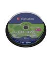 Verbatim CD-RW Regrabable 8-12x 700MB (Tarrina 10 Uds)