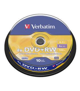 Verbatim DVD+RW Regrabable 4x 4.7GB (Tarrina 10 Uds