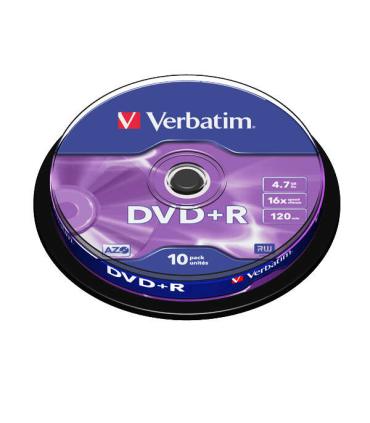 Verbatim DVD+R 16x 4.7GB (Tarrina 10 Uds