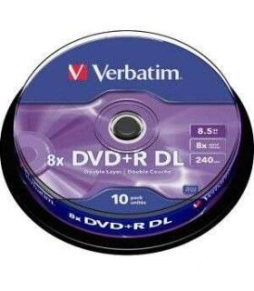 Verbatim DVD+R Doble Capa 8x 8.5GB (Tarrina 10 Uds