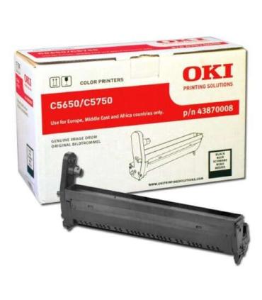 OKI C5650/C5750 Negro Tambor de Imagen Original - 43870008 (Drum