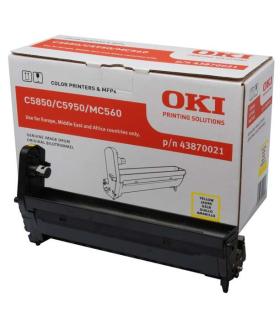 OKI C5850/C5950/MC560 Amarillo Tambor de Imagen Original - 43870021 (Drum