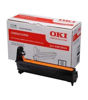 OKI C5850/C5950/MC560 Negro Tambor de Imagen Original - 43870024 (Drum