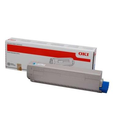 OKI C822 Cyan Cartucho de Toner Original - 44844615