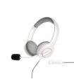 Energy Sistem Auriculares Office 3 - USB y 3.5mm Plug - Control de Volumen y Silencio - Brazo Retractil Microfono - Color Blanco
