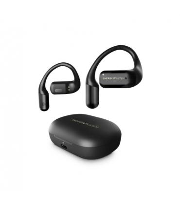 Energy Sistem OpenWave Auriculares True Wireless - 25 Horas de Autonomia - Resistentes al Agua - Sistema Secure Fit - Color Negr