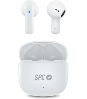 Auriculares Bluetooth SPC Zion 2 Play con estuche de carga/ Autonomía 7h/ Stick Corto 30mm/ Blancos