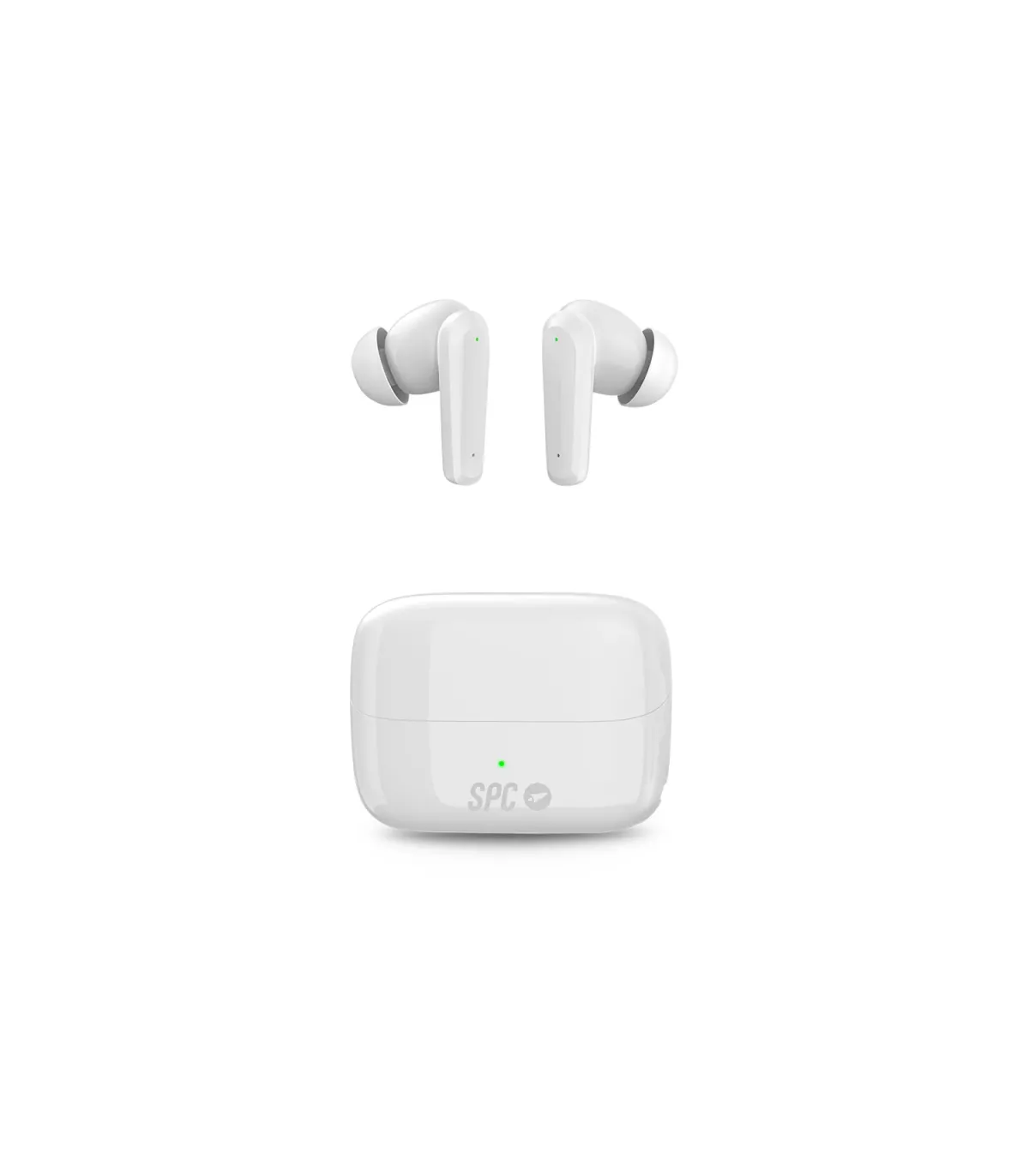 Auriculares Bluetooth SPC Ether 2 Pro con estuche de carga/ Autonomía 6.5h/ Blancos