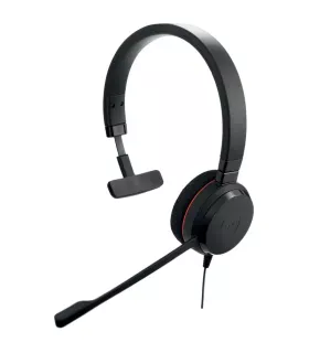 Jabra Evolve 20 Auricular Monoaural con Microfono USB - Cancelacion de Ruido - Diadema Ajustable - Controles en Cable - Color Ne