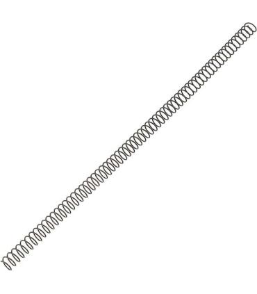 Fellowes Pack de 100 Espirales Metalicas 10mm - Hasta 60 Paginas - Color Negro