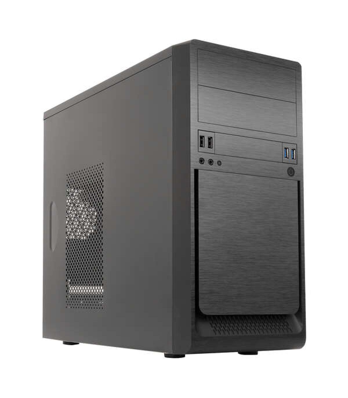 Unykach UK6023 U3 Caja Torre MicroATX - Fuente de Alimentacion 500W Incluida - Tamaño Disco Soportado 3.5", 2.5" - USB-A 3.2/2.0