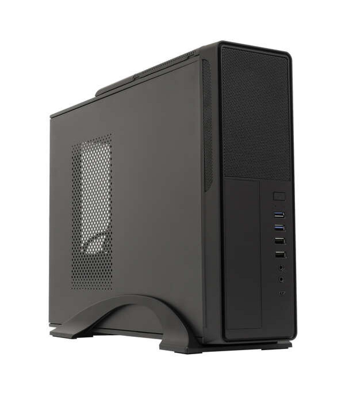 Unykach UK2010SE Caja Torre MicroATX - Fuente de Alimentacion 450W Incluida - Tamaño Disco Soportado 3.5", 2.5" - USB-A 3.2, USB