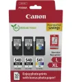 Canon PG-540L/CL-541XL Multipack de 3 Cartuchos de Tinta Originales + 50 Hojas de Papel Fotografico - 5224B015