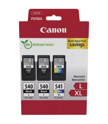Canon PG-540L/CL-541XL Multipack de 3 Cartuchos de Tinta Originales - 5224B017