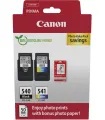 Canon PG-540/CL-541 Pack de 2 Cartuchos de Tinta Originales + 50 Hojas de Papel Fotografico - 5225B013