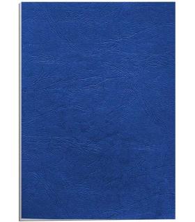 Fellowes Pack de 100 Portadas de Carton Simil Piel Delta Cuero A4 - 250 gr - Color Azul