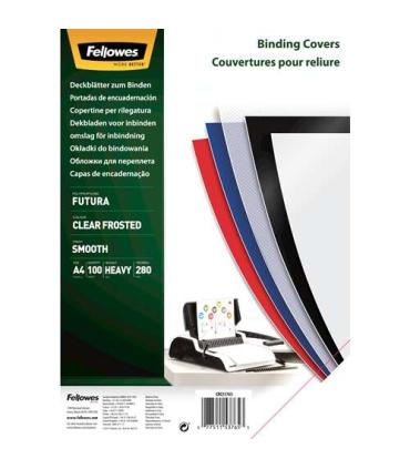 Fellowes Pack de 100 Portadas de Polipropileno A4 - 300 Micras - Muy Resistentes - Transparente