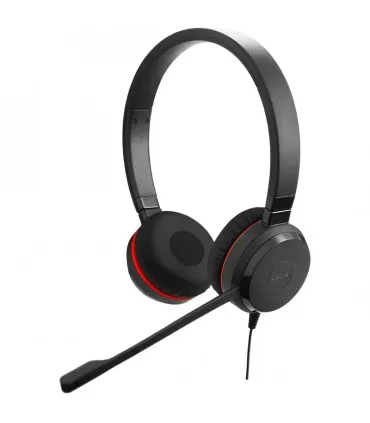 Jabra Evolve 30 UC Auriculares con Microfono - Conectividad Flexible USB o 3.5mm - Cancelacion de Ruido - Diadema Ajustable - Co
