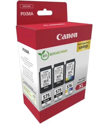 Canon PG-575XL/CL-576XL Multipack de 3 Cartuchos de Tinta Originales - 5437C004