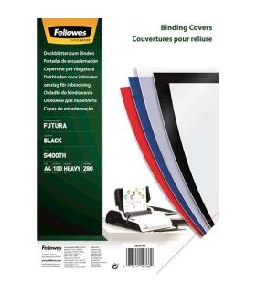 Fellowes Pack de 100 Portadas de Polipropileno A4 - 300 Micras - Muy Resistentes - Color Negro