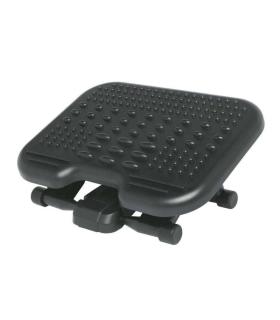 Kensington Reposapies Solemassage - Altura Ajustable 7,5-12,5cm - Inclinacion 30 Grados - Superficie Estimulante - Color Negro