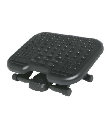 Kensington Reposapies Solemassage - Altura Ajustable 7,5-12,5cm - Inclinacion 30 Grados - Superficie Estimulante - Color Negro