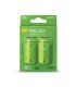 GP ReCyko Pack de 2 Pilas Recargables 5700mAh D 1.2V - Precargadas - Ciclo de Vida: Hasta 1000 Veces