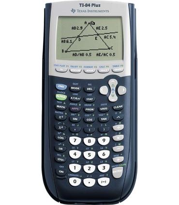 Texas-Instruments TI-84 Plus Calculadora Grafica - Pantalla 8 Lineas por 16 Caracteres - Soporta Programacion - 12 Aplicaciones.