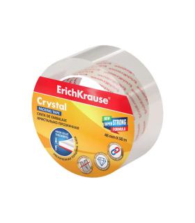 Erichkrause Cinta Precinto Crystal 48mmx50m - Resistente y Duradera - Transparente