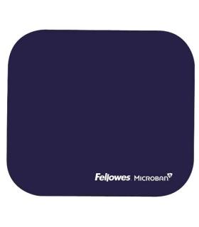 Fellowes Alfombrilla para Raton con Microban - Proteccion Antibacteriana - Base de Goma - 23.2x19.9cm - Color Azul