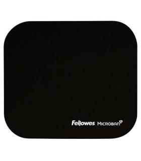 Fellowes Alfombrilla para Raton con Microban - Proteccion Antibacteriana - Base de Goma - 23.2x19.9cm - Color Negro