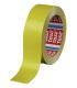 Tesa 60404 Cinta de Embalar Premium 12mm x 66 Metros - Fabricado en SPVC - Adhesivo de Caucho Natural - Color Amarillo Pack..