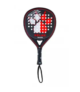 Kelme Shark Pala de Padel - Forma Mixta - Marco 100% Carbono - Cara 100% Fibra de Carbono - Nucleo Xtra Soft Eva