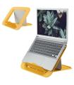 Leitz Ergo Cosy Soporte Ajustable para Portatil - Diseño Ergonomico - Altura Ajustable - Color Amarillo Calido