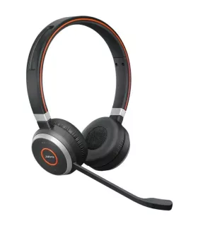 Jabra Evolve 65 SE UC Stereo Auriculares con Microfono Bluetooth - Cancelacion de Ruido - Autonomia hasta 12h - Diadema Ajustabl