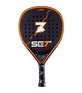 Set Lion Pala de Padel - Forma Lagrima - Marco 100% Carbono - Cara 100% Carbono 3K - Nucleo Goma Black Eva Compressed