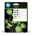 HP 924 Pack de 4 Cartuchos de Tinta Original Negro, Amarillo, Magenta y Cyan - 6C3Z1NE