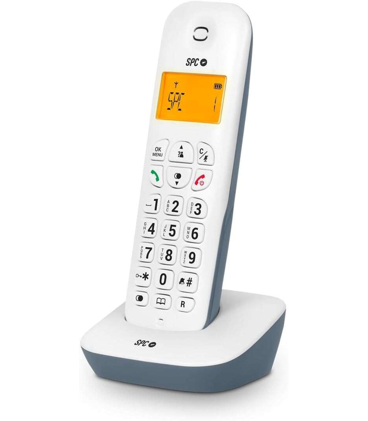 SPC Air Telefono Fijo Inalambrico - Pantalla Retroiluminada 35x22mm - Identificacion de Llamadas - Conexion a Red Telefonica ..