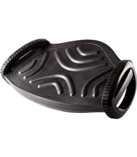 Fellowes Smart Rocker Reposapies - Doble Base Circular - Ayuda a una Correcta Circulacion - Superficie Efecto Masaje - Color Neg