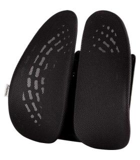 Fellowes Back Angel Respaldo Ergonomico Moldeable - Ajustable en 7 Alturas - Adaptable a la Mayoria de Sillas - Color Negro