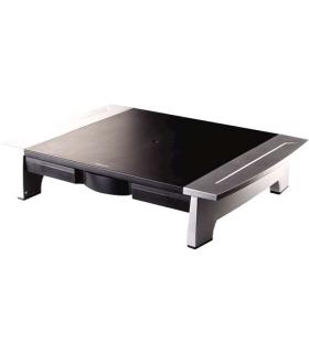 Fellowes Office Suites Soporte para Monitor - 5 Ajustes de Altura - Cajon de Almacenamiento - Espacio para Portatil - Peso Max..